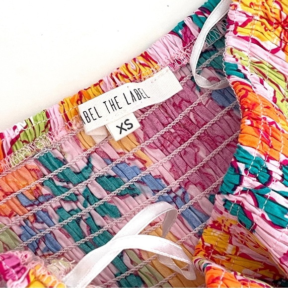 Abel The Label Strapless Tiered Floral Maxi Dress Anthropologie - Picture 4 of 8